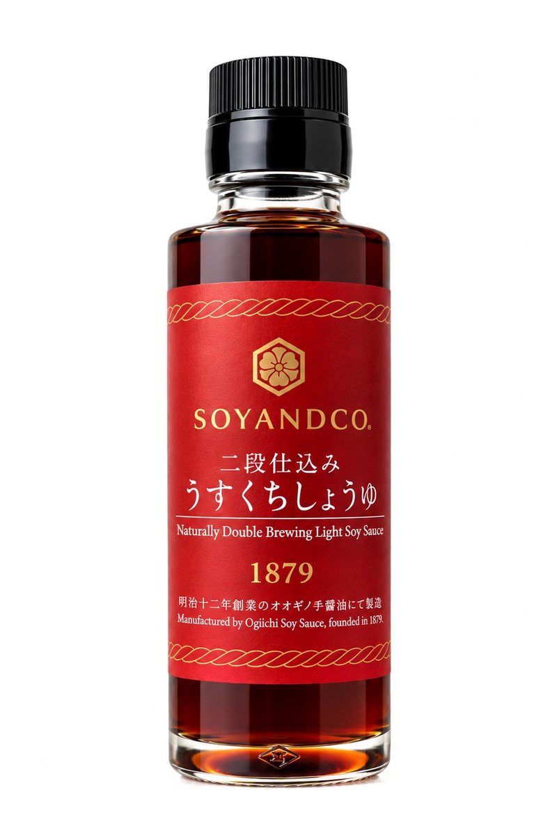 二段仕込みうすくちしょうゆの瓶