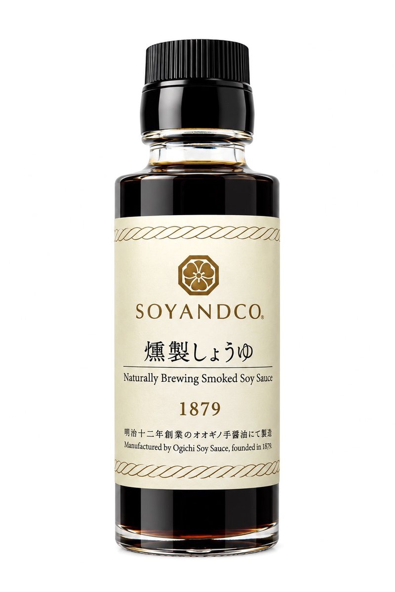 燻製しょうゆの瓶