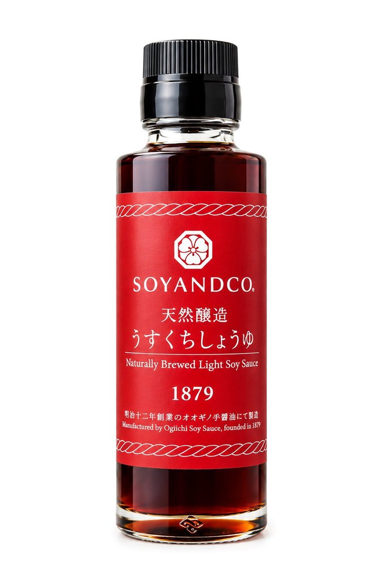 天然醸造うすくちしょうゆの瓶